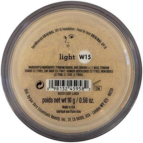 Bare Minerals Original SPF15 Foundation in Light (W15) 16g Supersize