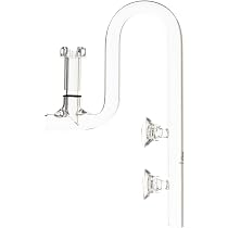 Aquarium Glas-Lilienrohr – Oberflächenskimmer Für Randlose Aquarien – Schützt Fische Und Garnelen – Passt Auf 16/22 Mm Schlauch