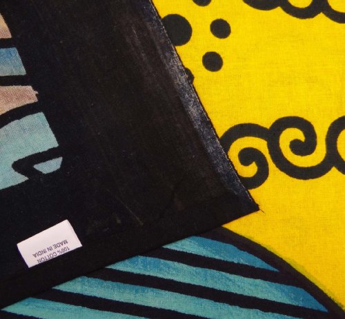 Ethnic Sun Tapestry Hippy Table Cloth Yellow Wall Hanging Decorative Indian Art Bed Sheet 85 X 55 Inches by Indianbeautifulart