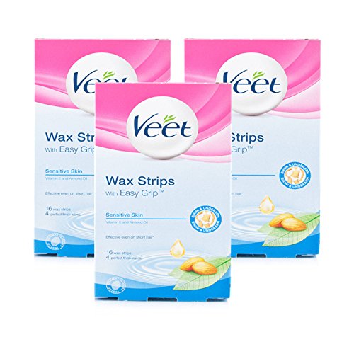 Veet Bikini & Underarm Wax Strips Sensitive Triple Pack