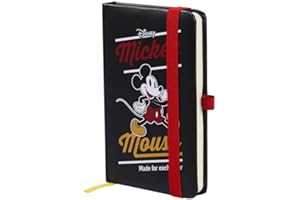 Mickey Mouse Unisex Kinder Notizbuch A6 Mickey, Farbe, Standard (Borste BEMS-204189), Bunt