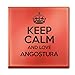 Produktbild Rot Keep Calm und Love Angostura (Glas Untersetzer Farbe 2117