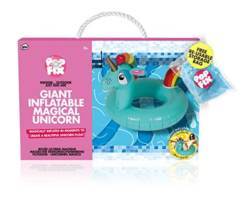 Close Up® Einhorn Schwimminsel, 123x90cm – aufblasbare Luftmatratze - 2
