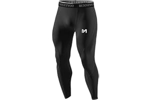MEETYOO Spodnie kompresyjne Męskie, sportowe legginsy Oddychające rajstopy fitness Spodnie bielizny termoaktywnej Majtki Długie do biegania Piesze wycieczki Jazda na rowerze