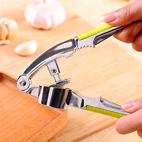 Skitic Knoblauchpresse Ingwerpresse Garlic Press Knoblauch Crusher Squeezer und Walnuss Cracker Küchenhelfer Küchenutensil Küchenwerkzeug Küche Werkzeuge - 4
