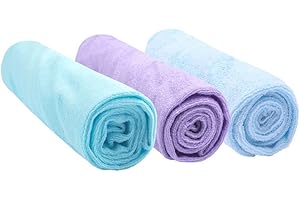 Easy Dort Pack de 3 Housses pour Matelas à Langer en Bambou 50 x 70/80 cm