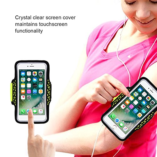 Haissky deporte running Brazalete Armband  a prueba de sudor brazalete para iPhone 7 6 6s 5 5s 5c Samsung Galaxy S5 S6 con ID tarjeta de Cr  dito Dinero Soporte  para 4 7 -5 2  tel  fono