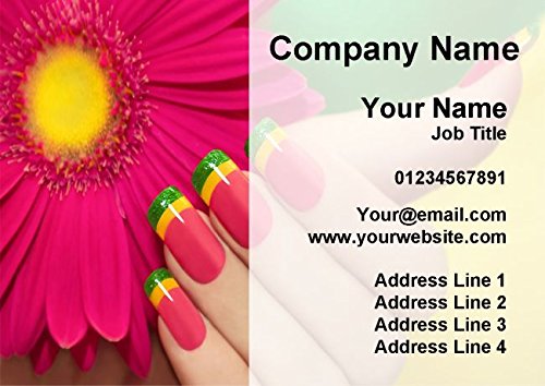 Nail Manicure Pedicure Beauty Salon Personalised Business Cards