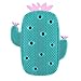 Produktbild Yncc Badebürste - Lovely Cactus Silikon-Massage-Badebürste Gesicht & Körper-Peeling-Tool Silikonbadebürste Massagebadebürste Schwammbad Artefakt,sanftes Peeling 13.5*2.5*10.3CM