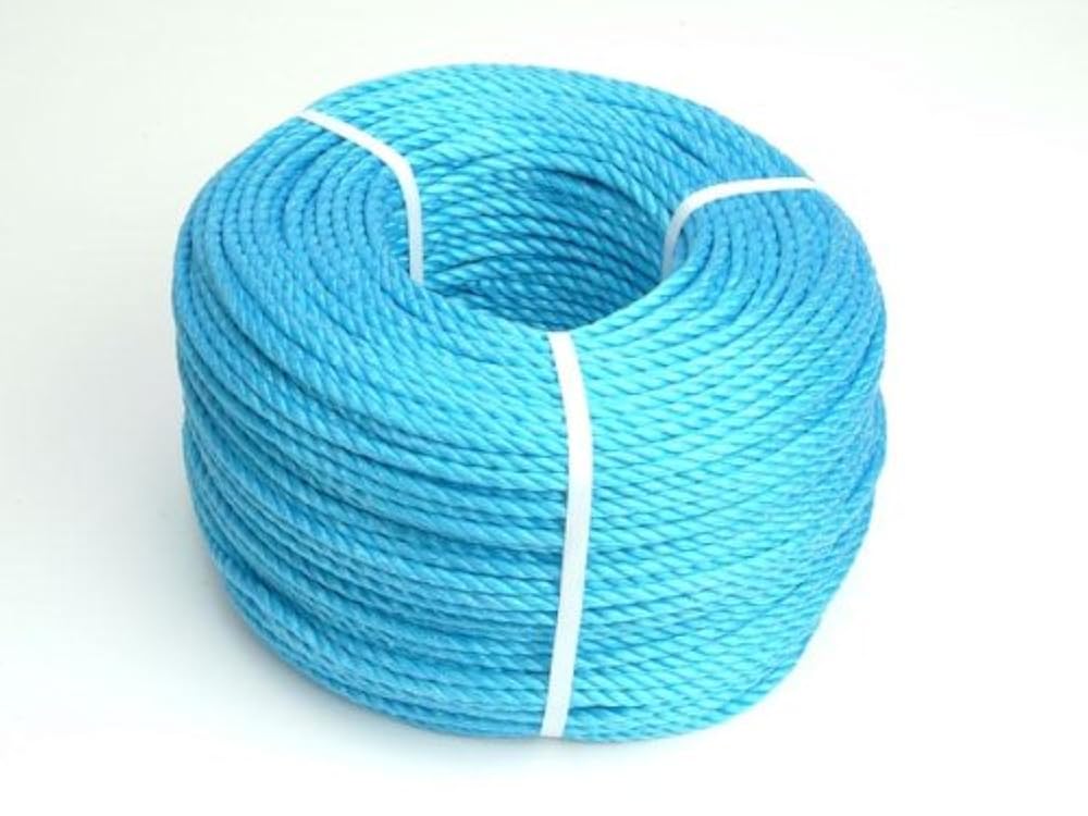 Трос 6 метров. Трос 8 мм. Rope:10mm dia x 220m LG,PP. Blue Rope. Poly Blue.