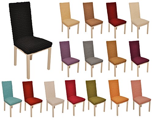 elastische Stuhlbezüge Stuhlhussen in grün / olivgrün – Bi-Elastic Husse Stuhlbezug / Stuhlhusse stretch Stuhlueberzug / Stuhl Bezug / Hussen Stuhl / Stuhl Husse / Stuhl Hussen / Husse Stuhl / Stuhlbezuege / Stuhlbezuege Spannbezug - 4