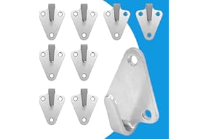 LPAMABA 24 PCS Crochet Bache Remorque 5.3 * 3.9cm Crochet de Fixation Filet Crochet Filet Remorque Crochet Filete Metal Crochet Arrimage Remorque 3 Trous