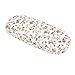Produktbild Ezeso Retro Damen Brillenetui Hardcase Kunststoff Blumen Klein Damenbrillen Brillenbox Noten Fur Grils (D)