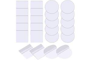 MIVAIUN 20 Pezzi Riparazione Patch Piscina Trasparente, Impermeabile Kit di Riparazione della Tenda in TPU, Toppe di Riparazione Nastro Adesivo Patch in TPU per Tenda, Materasso Gonfiabile