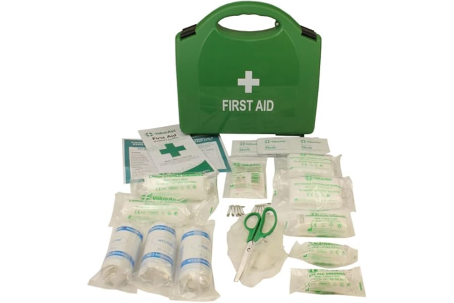 Value Aid PCV Minibus First Aid Kit, Fully Stocked, Vehicle Safety, HSE & DVSA Compliant, Ideal for Public Transport & Taxis Standard Case