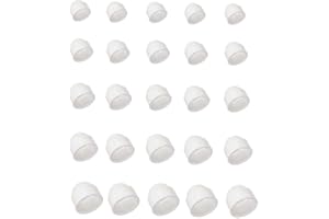 CYCLINGCOLORS Tapa de Tuerca, M5/Hexagonal 8mm, Blanco