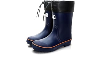 Jesindr Stivali Gomma Uomo, Pioggia Antiscivolo Adulto Antinfortunistica Stivali, Leggere Comodeda Esterno Scarpe da Giardino