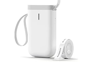 NIIMBOT D11 Thermal Label Makers Machine Bluetooth Sticker Printer Small Portable Label Printer with Waterproof Sticky Lables for Home, Food, Handmade, Office, School Organization, White
