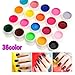 Produktbild 36 Farbe Nail Art UV Gel Farbgel Effekt-Gele Fingerngel Nagelgel Nagel Set