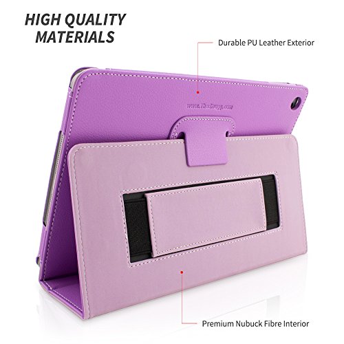 iPad Air Hülle & Neues iPad (2017) 9.7 Zoll Hülle (Lila), Snugg™ – Smart Case mit lebenslanger Garantie + Sleep / Wake Funktion für iPad Air (2013) und iPad (2017) - 4