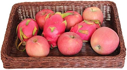 shows a bread basket/ bamboo bread trays/Rattan-style fruit bowl-C