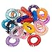 10 Kanddit Spiral Random Colours Girls Hair Bobbles Bands Mini Ponytail Elastic Stretchy Hairband (Random)
