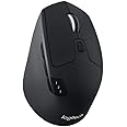 Logitech M720 Triathlon Multi-Device Wireless Mouse, Bluetooth, USB Unifying Receiver, 1000 DPI, 6 Programmable Buttons, 2-Year Battery, Compatible with Laptop, PC, Mac, iPadOS - Graphite Black