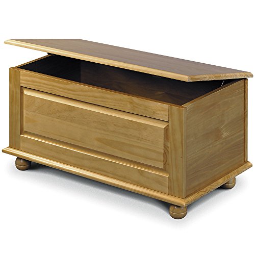 Julian Bowen Pickwick Blanket Box, Ottoman, Storage Box In Solid Pine