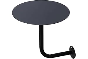 Classic Bistro Pub Möbler - Väggmonterat Barbord Soffbord Modernt Cocktail Bistro Bord Matbord för inomhus utomhus - Svart Runt (Size : 40x40x45cm)