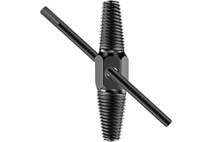 FIXINUS Extractor de tornillos de doble cabeza de 1/2 y 3/4 pulgadas con palo, rosca izquierda, extractor de tornillos de tubo, extractor de pernos para limpieza de tuberías, mantenimiento de machos