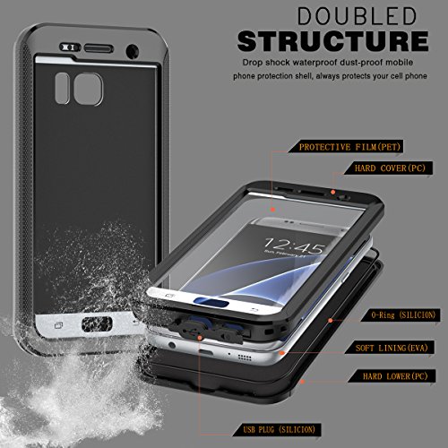 Samsung Galaxy S7 Funda Case TOTOOSE Waterproof Cover Impermeable Shockproof A Prueba de Suciedad Nieve Carcasa Cubierta Conviviente tapn antipolvo Full Body Protector para Samsung Galaxy S7 - Negro reviews Samsung Galaxy S7 Funda Case TOTOOSE Waterproof Cover Impermeable Shockproof A Prueba de Suciedad Nieve Carcasa Cubierta Conviviente tapn antipolvo Full Body Protector para Samsung Galaxy S7 - Negro