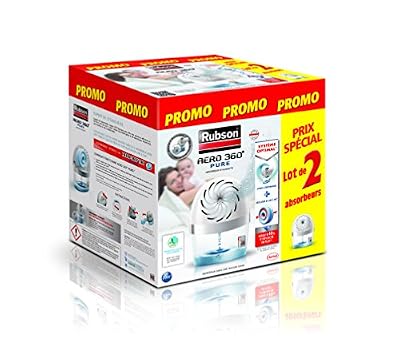 Rubson Absorbeur d'humidité Aero 360° "Pure" - Coloris Blanc - Lot de 2 Appareils