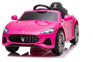 TECNOBIKE SHOP - VENDITA ACCESSORI GIOCATTOLI Auto Elettrica Per Bambini Maserati GC Sport GranCabrio Small 12v Luci LED Suoni Mp3 Radiocomando (Rosa)