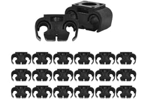 Aiyomi 20PCS Auto Bremsleitung Clip Bremsleitung Halter Bremsschlauch Clip Kunststoff Bremsschlaeuche Clip Schwarz
