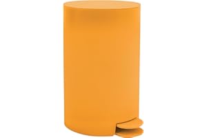 MSV Osaki - Pattumiera a pedale con secchio interno rimovibile, 3 l, colore: giallo zafferano