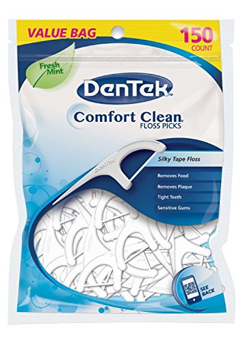 DenTek Comfort Clean Floss Picks Fresh Mint 150 Count by DenTek