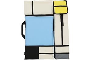 SJTJSPX Borsa da disegno A2 A3 per il trasporto per bambini adulti tavolo da disegno zaino impermeabile cartelline da disegno per artisti, borsa per il trasporto all'aperto da disegno, Blu, A2, Utilitaria