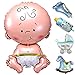 Produktbild broadroot Baby Dusche Jungen Mädchen Urlaub Dekorationen Folie Ballons Buggy