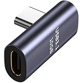 Lunatic 2760 USB Type-C Uzatıcı &Ccedil;evirici D&ouml;n&uuml;şt&uuml;r&uuml;c&uuml; Adapt&ouml;r 90 Derece L Tipi Erkek - Dişi 90 Derece Dayanıklı Al&uuml;minyum Alaş