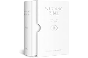 HOLY BIBLE: King James Version (KJV) White Compact Wedding Edition