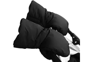 HKSICHENGKEJIUK Pram Gloves Winter Baby Stroller Hand Muff Waterproof Baby Pushchair Gloves Universal Size Extra Thick Warm Anti-Freeze Baby Stroller Glove for Stroller Pushchair Pram HandMuffs