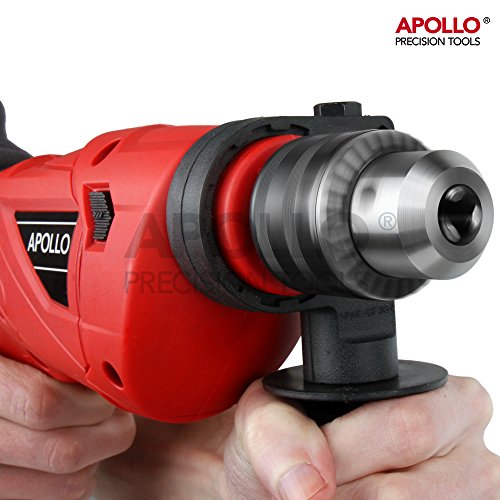Apollo Kraftvoller 710 Watt Profi-Bohrer mit 13mm Hochleistungsbohrfutter, Hammerfunktion für das Bohren in Beton und Stein. Abstellbare Schlagfunktion für das Bohren von Stahl und Holz und das Drehen von Schrauben - 2