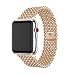 Produktbild bingT Edelstahl Ersatz für iWatch Armband, 40mm 38mm Watch Band echt Uhrenarmband, Männer Uhrenarmband, iWatch Ersatzband für Apple Watch Series 4 Series 3 Series 2 Series1 (Rose Gold)