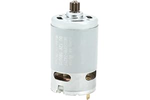 WALFRONT DC 12V Moteur à Une Vitesse à 9 Dents pour Perceuse Electrique Bricolage Projets Electroniques Remplacement de Réparation