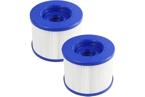 Benfosh 2 Pack Swimming Pool Pump Replacement Cartridge for Wave Spa, Lay Z Spa & More, Hot Tub Spa Cleaning Cartridges