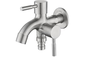 ARMYJY 1/2 Inch Double Tap, Garden Tap, Double Spout for Garden Household & Industry
