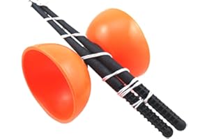 ZHOUBA Yoyo Pochette de diabolo chinoise professionnelle avec bâtonnets en métal Orange