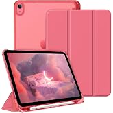 UnDePlus iPad 11.Nesil A16 11in&ccedil;/10.Nesil 10.9in&ccedil; ile uyumlu Kılıf Flip Cover Kalem B&ouml;lmeli PC Case Karpuz Kırmızısı