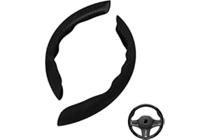 Lenkradabdeckung Für Auto, JANDH 2 Pieces Abdeckung Für Lenkrad, Wildleder Auto-universal-lenkradabdeckung Car Steering Wheel Cover, Suitable for Round Steering Wheel
