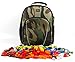 Price comparison product image DURAGADGET Camouflage Print, Water-Resistant Compact Backpack Organiser For Kids Lego/Duplo Bricks - with Customizable Interior & Additional Raincover